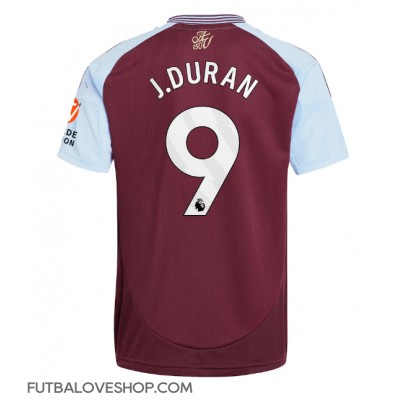 Dres Aston Villa Jhon Duran #9 Domáci 2024-25 Krátky Rukáv Dres Aston Villa Jhon Duran #9 Domáci 2024-25 Krátky Rukáv